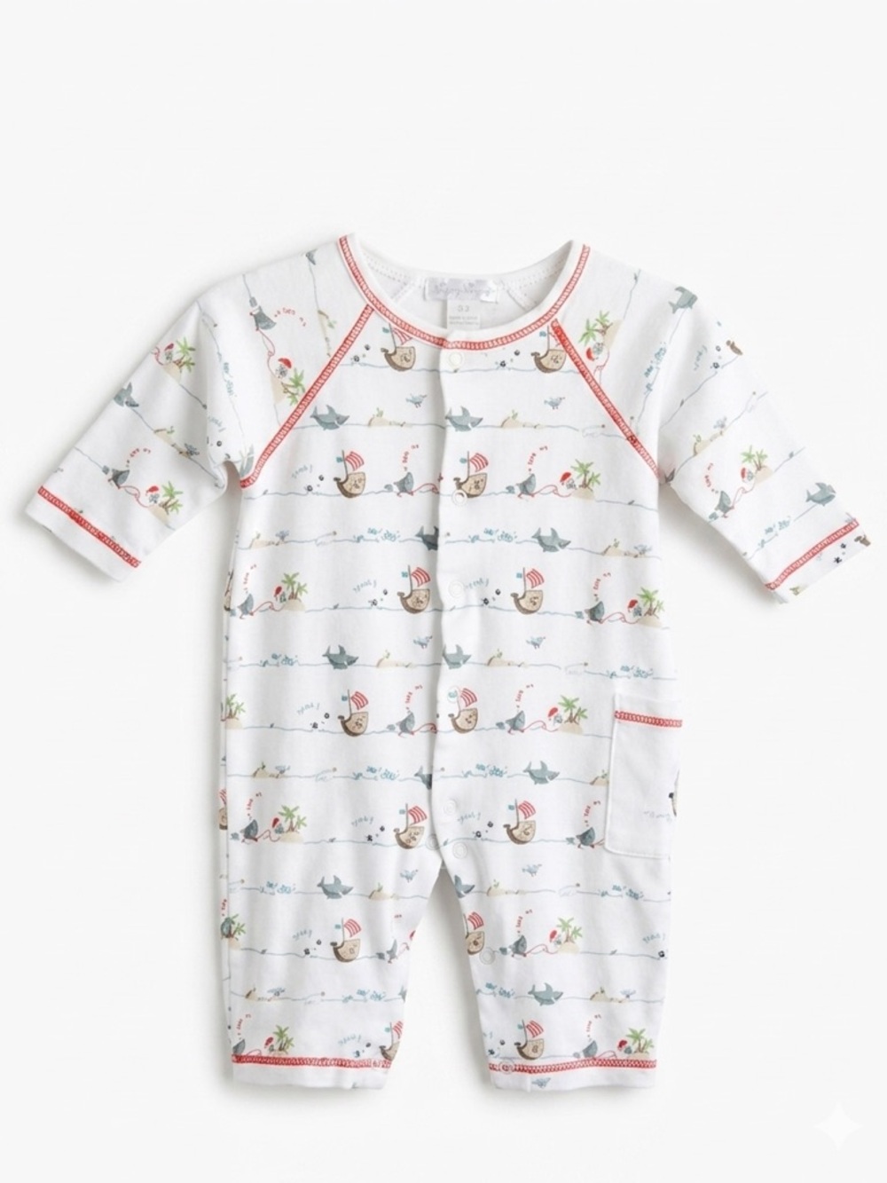 Kissy Kissy Baby Playsuit Pirate Ship 0-3 Months
